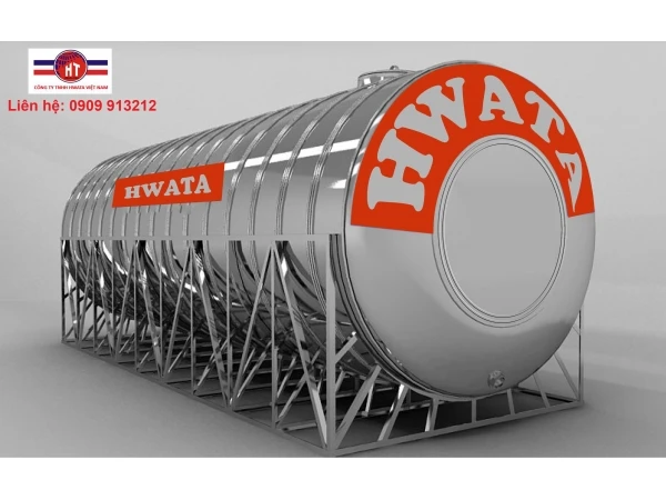 Bồn Nước Inox Hwata 8000L Ngang HW8000N